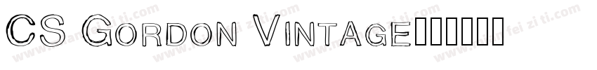 CS Gordon Vintage字体转换